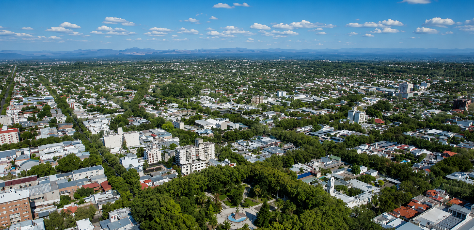 Vista real de San Rafael, Mendoza